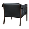 thumbnail image 4 of Parkfield Accent Chair in Black Faux Leather with Walnut Frame, 4 of 7