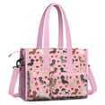 thumbnail image 2 of Teacher Tote Bag,Pink Cute Dachshund Dog and Love Heart Teacher Utility Tote Bag,Large Work Tote Bags for Women with Multiple Pockets,Top Zipper Closure,13.8x10.6x6.7 Inch, 2 of 5
