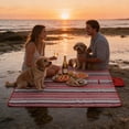 thumbnail image 6 of YiJuHui Waterproof Picnic Blanket Outdoor Camping Mat Moisture-Proof Portable Foldable Large Durable All-Weather Ground Cover for Beach Park Hiking 180*145cm, 6 of 6