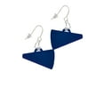 thumbnail image 2 of Acrylic 1.25" Navy Megaphone Heart French Earrings, 2 of 4