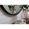 thumbnail image 5 of Metal frame round mirror with decorative hook 21 inch in Black, 5 of 5
