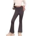 thumbnail image 5 of Gyratedream Girls Fleece Lined Leggings Flare Bootcut Yoga Pants with Pockets Soft Stretchy High Waisted Active Pants for Kids Child Yoga Dance, 5 of 9