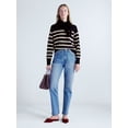 thumbnail image 2 of Free Assembly Women's High Rise Straight Leg Jeans, 30" Inseam, Sizes 0-20, 2 of 5