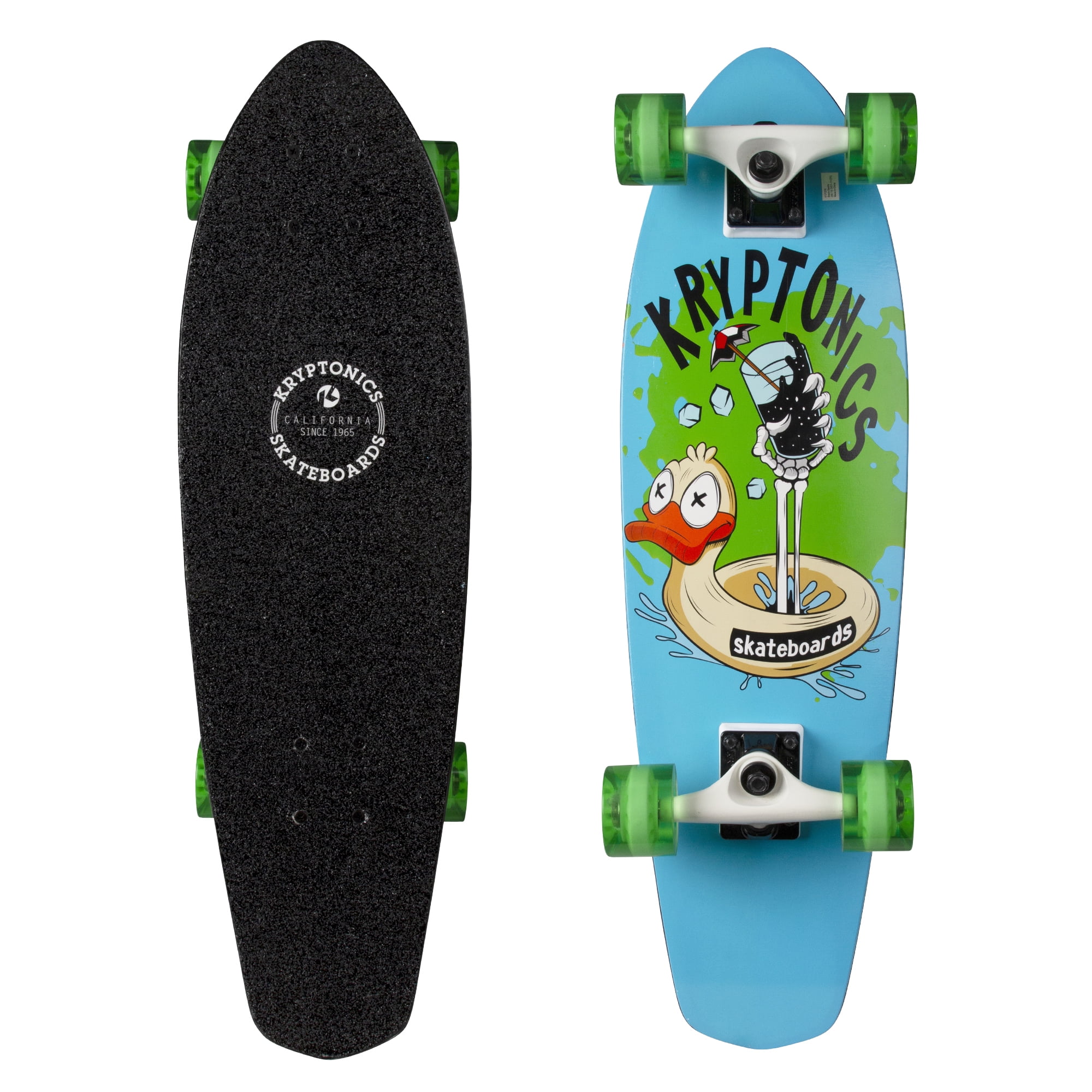 Kryptonics 28 In. Complete Cruiser Skateboard (28 In. x 8 In.), Splash