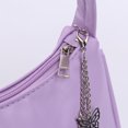 thumbnail image 4 of Bolso Vintage mariposa cadena Color puro Mini mujer PU cuero axila bolso, 4 of 4