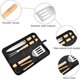thumbnail image 3 of Utensilios para barbacoa, juego de 4 herramientas para barbacoa de acero inoxidable, accesorios para barbacoa, kit de herramientas para barbacoa con mango de madera y estuche de transporte,, 3 of 5