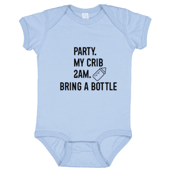 Baby Onesie Hub Bring A Bottle Baby Bodysuit, Funny Quotes Baby Gift