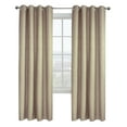 thumbnail image 2 of Emerald Total Blackout Jacquard Grommet Curtain Panel 52" x 108" in Linen, 2 of 6