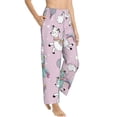thumbnail image 2 of Xecao Llama Unicorn and Rainbow Women's Straight Lounge Pajama Pants: The Epitome of Relaxed Sleepwear, 2 of 9