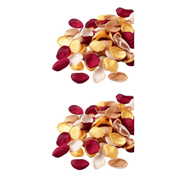 relayinert 400piece Polyester Silk Rose Petals Fake Scatter Petals For Creative DIY winered assortedcolor 2Set