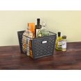 thumbnail image 3 of Spectrum Diversified Macklin, Stamped Steel & Wire Basket for Closet & Cubby Storage Vintage-Inspired Design with Customizable Label Plate, Large, Gray, 3 of 11