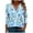 Multicolor Plus Size Blouse for Women_r, variant on CYMMPU Blouses for Women Dressy Casual V Neck 3/4 Sleeve Tunic Tops Floral Pattern Loose Fit Summer Trendy Shirts Spring Tops Business Elegant Work Tops T-Shirts Multicolor XXXXXL