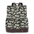 thumbnail image 1 of Disketp Dollar Mochila de Cuero para Mujer, Bolso de Espalda Antirrobo con Estilo para Viaje, Trabajo y Uso Diario, 1 of 4