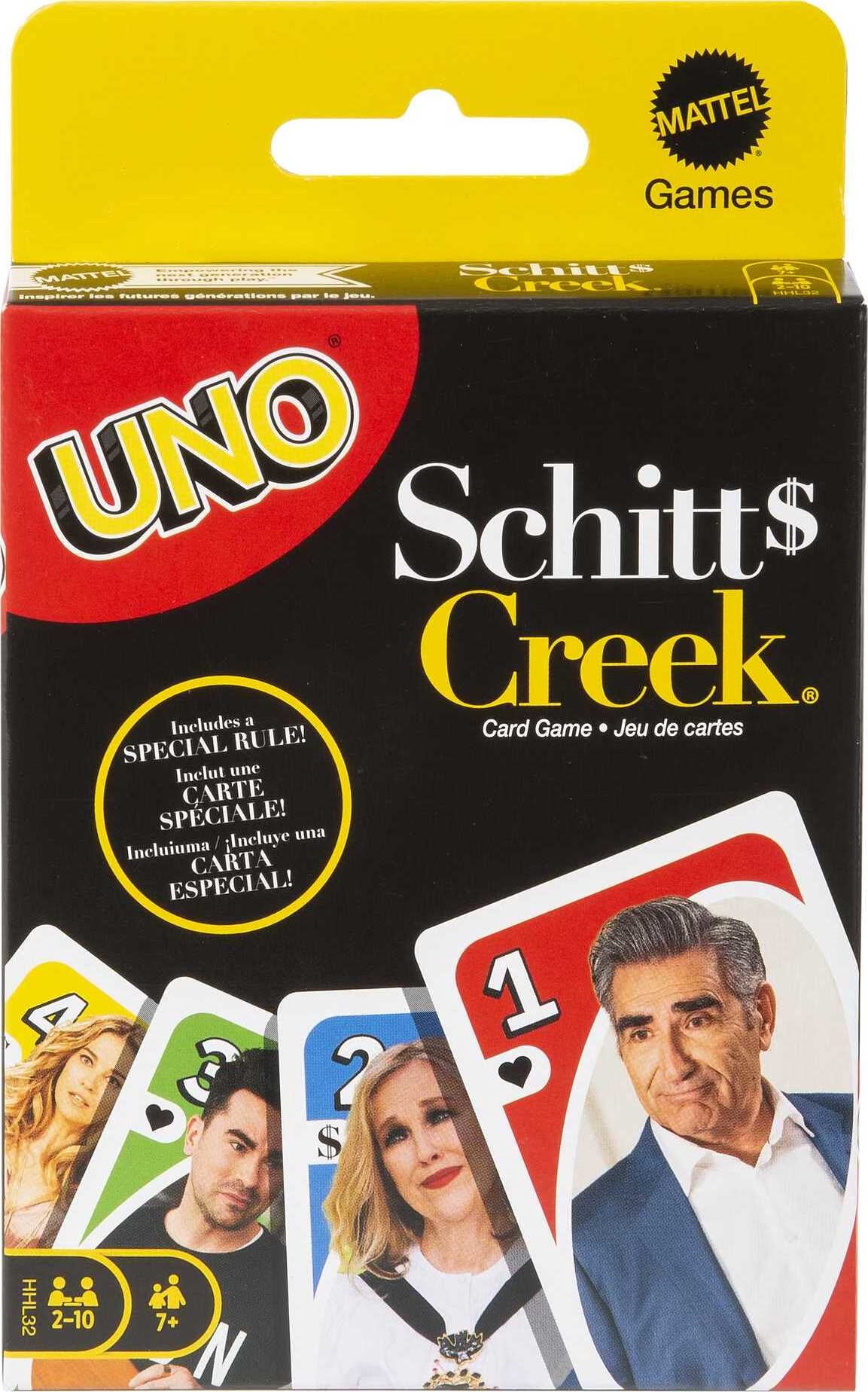 UNO Schitt's Creek Card Game with Themed Deck & Special Rule, Game Nights,  Ages 7 Years Old & Up - Walmart.com