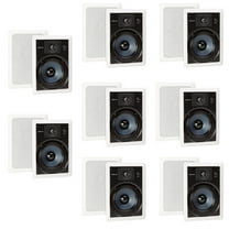 Polk Audio RC65i 2 Way In Wall Speakers - 8 Pack (White)