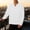 White, variant on Gamivast Long Sleeve Shirts for Men V Neck Lightweight Pullover Basic Regular Fit Fall Tops Dark Gray XXL