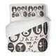 thumbnail image 1 of Juego de Ropa de Cama ABPHQTO 3 Piezas Música Jazz Instrumentos Nota Guitarra Trompeta Sax Silueta Trombón Funda nórdica con 2 fundas de almohada, 1 of 1