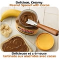 thumbnail image 2 of NUTELLA Peanut Spread With Cocoa, Smooth and Creamy Peanut with Cocoa Spread for Afternoon Snacking and Gifting, 725 g, 2 of 9