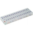 thumbnail image 3 of shiyou-Ezy Dose Monthly (31-day) Pill, Medicine, Vitamin Organizer Box, Extra Storage Compartments, Transparent Lids, 1 Count, 3 of 4