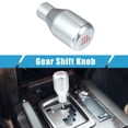 thumbnail image 2 of Unique Bargains 6 Speed Universal Car Auto Gear Shift Knob Stick Shifter Handle Car Interior Shift Knob Silver Tone, 2 of 6