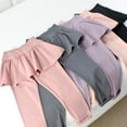 thumbnail image 5 of Little Girls Footless Fall Leggings with Ruffle Tutu Skirt Stretchy Cotton Tights Pants for Toddler Kids 3-12 Years, 5 of 7