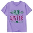 thumbnail image 3 of WEIYLL T Shirts For Girls Casual Big Sister Letter Round Neck Short Sleeved Tunic Tops for 6-7 Years, 3 of 3