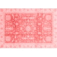 thumbnail image 1 of Ahgly Company Machine Washable Indoor Rectangle Oriental Red Modern Area Rugs, 7' x 9', 1 of 4