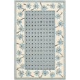 thumbnail image 1 of Safavieh HK724A-4 3 ft. 9 in. x 5 ft. 9 in. Small Rectangle Transitional Chelsea Blue & Ivory Hand Hooked Rug, 1 of 1