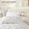 thumbnail image 5 of Oversized King Comforter, Extra Large King Size Grey Comforter for California Bed, Super King Lightweight Breathable Bed Set for All Season with 2 Matching Pillow Cases, 5 of 7