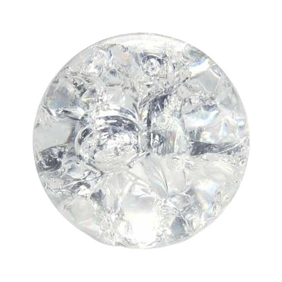Justharion Aménagement Paysager Boule de Fissure Cristal Clair Fontaine d'Eau en Verre Décoration Bonsaï Salon Accessoires pour la Maison Accessoires Boule de Fissure de Glace 3 cm