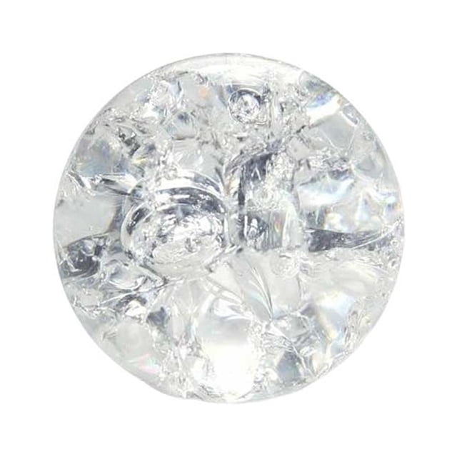 Cateissary Fuente de agua de cristal con bola de grietas para paisajismo, decoración artesanal DIY, bonsái, sala de estar, hogar, fotografía, Decoración del hogar bola de crack de hielo de 3 cm