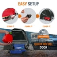 thumbnail image 4 of GenTent Inverter Kit - Running Cover for Fully Encased Generators  - Flame Retardant, Waterproof Vinyl (Extreme - Black) Generator Tent, 4 of 6