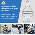 thumbnail image 3 of Voofly Lycra Fabric Bicycle Saddle Covers, Black Narrow Bike Seat Cover, 11 Inches X 7 Inches, Unisex,with A Waterproof Rain Cover Black, 3 of 7