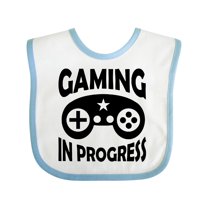 Inktastic Gaming in Progress Gamer Boys or Girls Baby Bib
