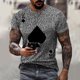 thumbnail image 1 of Camiseta de verano 2021 para hombre, camiseta de cuello redondo de estilo callejero para hombre, camiseta de manga corta con estampado de póker a la moda, camiseta con estampado de rayas de cebra Tan Jianjun unisex, 1 of 2