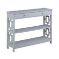 thumbnail image 2 of Pemberly Row Contemporary One-Drawer Console Table in Gray Wood Finish, 2 of 7
