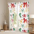 thumbnail image 3 of Feelyou Vintage Princess Bow-tie Blackout Curtains Set of 2 (52x84 Each) for Kids, Colorful Polkadots Window Curtains, Cartoon Butterfly Knot Curtains and Drapes, Blackout Curtains Bedroom Decor, 3 of 6