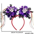 thumbnail image 2 of Fiudx Diadema de Halloween con Borlas de Colores y Decoraciones Espeluznantes, Ajuste Cómodo, Diseños Festivos de Araña y Calabaza, Ideal para Fiestas de Disfraces y Truco o Trato, 26 X 27 Cm., 2 of 4
