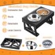 thumbnail image 5 of Kimpets Dogs Double Bowls Stand 3 Adjustable Height Pet Slow Feeding Dish Bowl Medium Big Dog Elevated Food Water Feeders Table ShopWise Round, 5 of 8