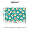 thumbnail image 4 of Placemats Set Of 4 / 6, Cute Shiba1 Placemats For Dining Table Indoor/Outdoors Heat Resistant Washable Placemats 18" X 12", 4 of 8