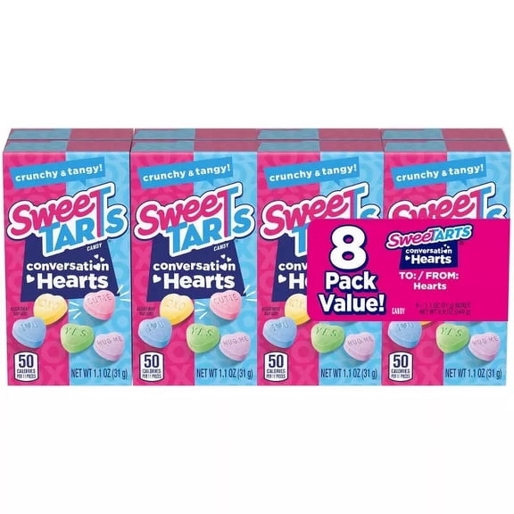 SweeTARTS Valentine's Hearts "To/From" Boxes - 8.8oz/8 Boxes Valentines Classroom Exchange