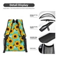 thumbnail image 4 of Yiaed Sunflowers With Green Leaves Print School Backpack College Backpack Daypacks for Students High School Spacious and Durable Daypack for Work and Travel-One Size, 4 of 6