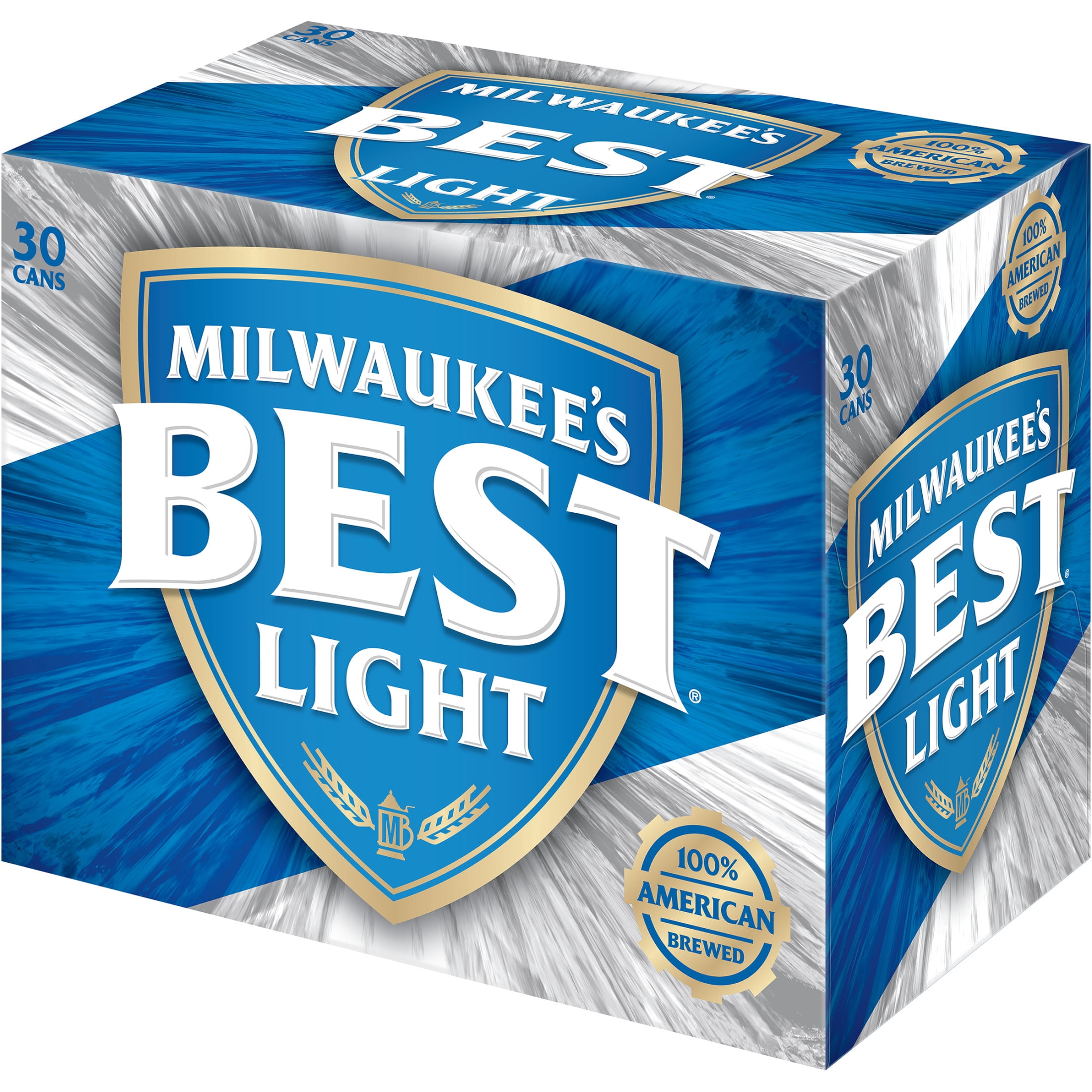 Milwaukee's Best LightAmerican Beer, 30 Pack, 12 fl oz Aluminum Cans, 4.1% ABV