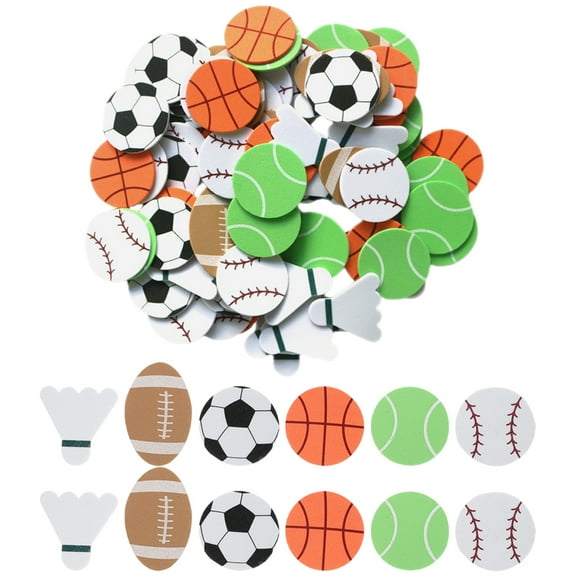 90Pcs Sports Ball Sticker Birthday Sports Ball Decals Sports Party Favors (Mixed Style)