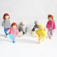 thumbnail image 5 of Wooden Dollhouse Family Set with Miniature Furniture and People for Educational Kids, 5 of 7