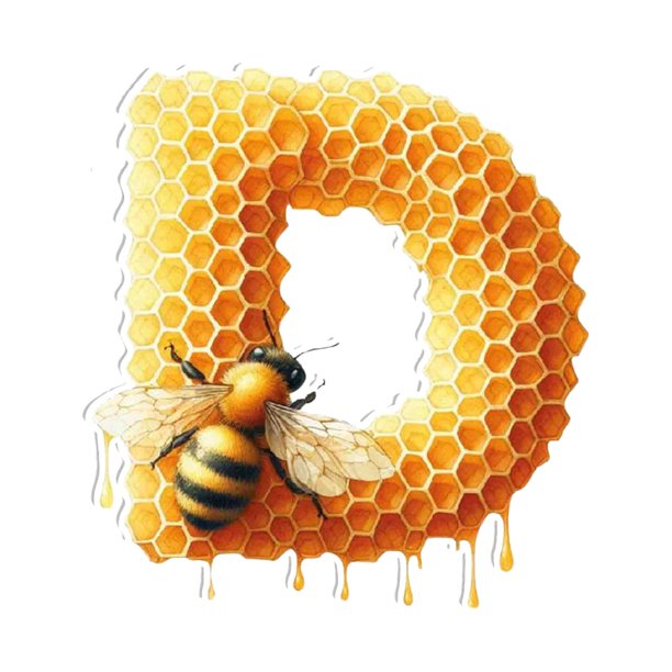 Colgante acrílico de abeja con 26 letras, colgante decorativo de abeja con letras acrílicas para el hogar