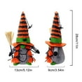 thumbnail image 2 of With Spider Ornaments Faceless Gnome Doll Halloween Witch Gnomes Tomte Scandinavian Nisse Elf Dwarf Halloween Gnomes Plush Home Tiered Tray Decorations, 2 of 4