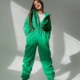 thumbnail image 4 of Conjunto de Mono de para Mujer, Sudadera con Capucha y Cintura Alta Verde L, 4 of 7