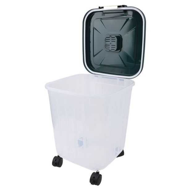 Contenedor De Soporte De Arroz, Recipiente De Grado Alimenticio A Prueba De Polvo De Gran Capacidad Con Rueda Rodante, Contenedor De Almacenamiento Hermético
