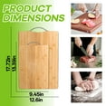 thumbnail image 2 of ACDANC 2Pcs Bamboo Cutting Board,Natural Bamboo Pressing Cutting Board Wood,Split-Resistant Fiber Body Wooden Chopping Board,Style5, 2 of 7